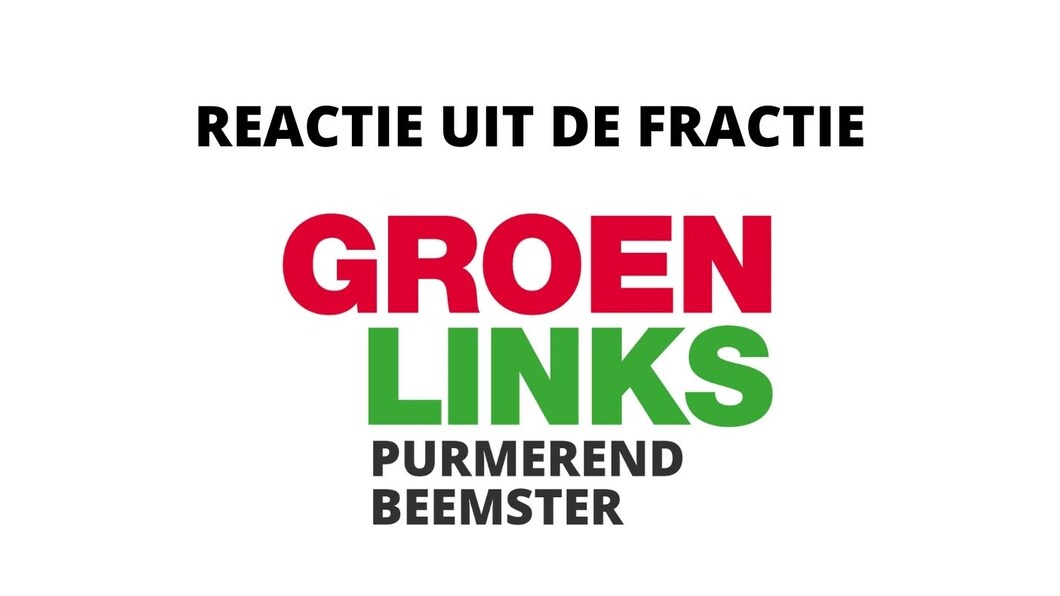 reactie uit de fractie
