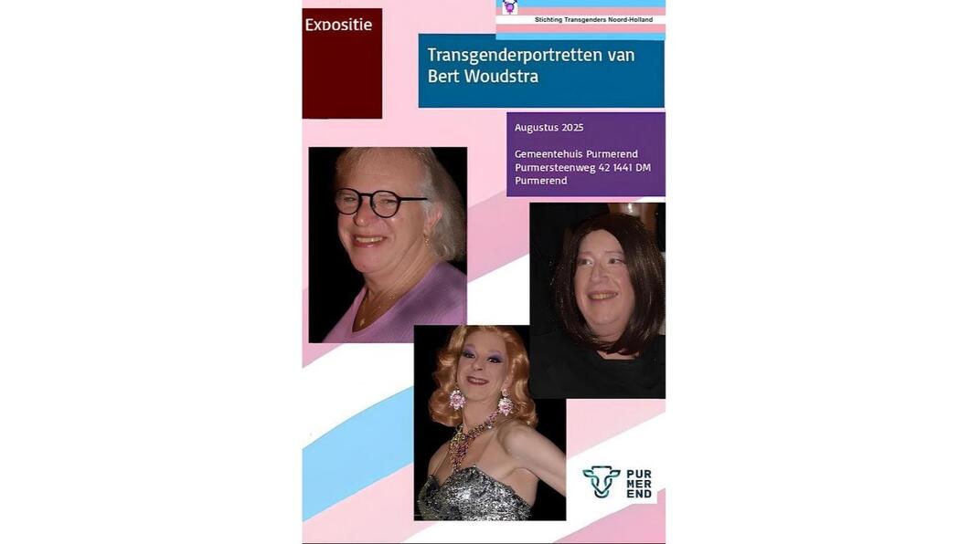 Affiche van expositie "Nieuwe Transgender portretten"