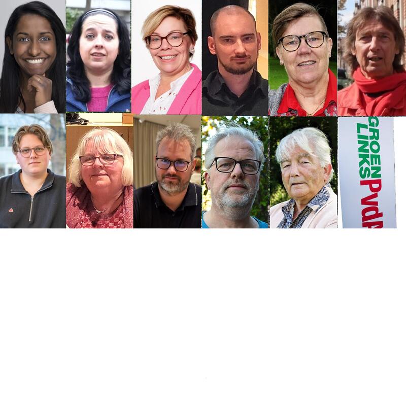 Foto's van de eerste 11 kandidaten op de lijst