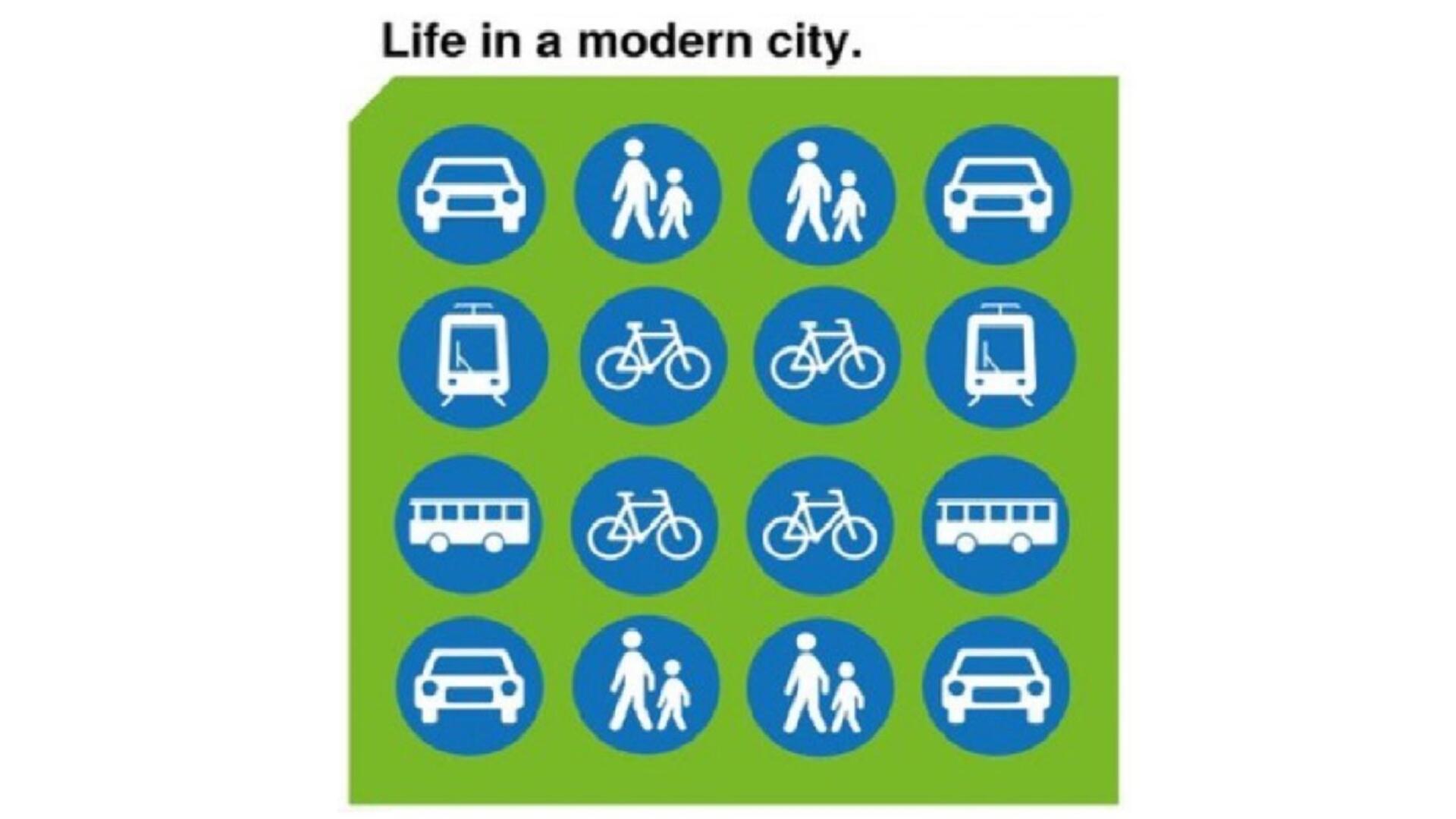 figuur over modern vervoer