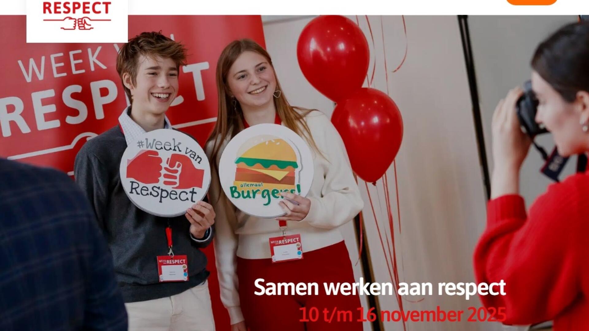 Voorblad van de Week van Respect 2025 (van de website van de Respect Foundation)