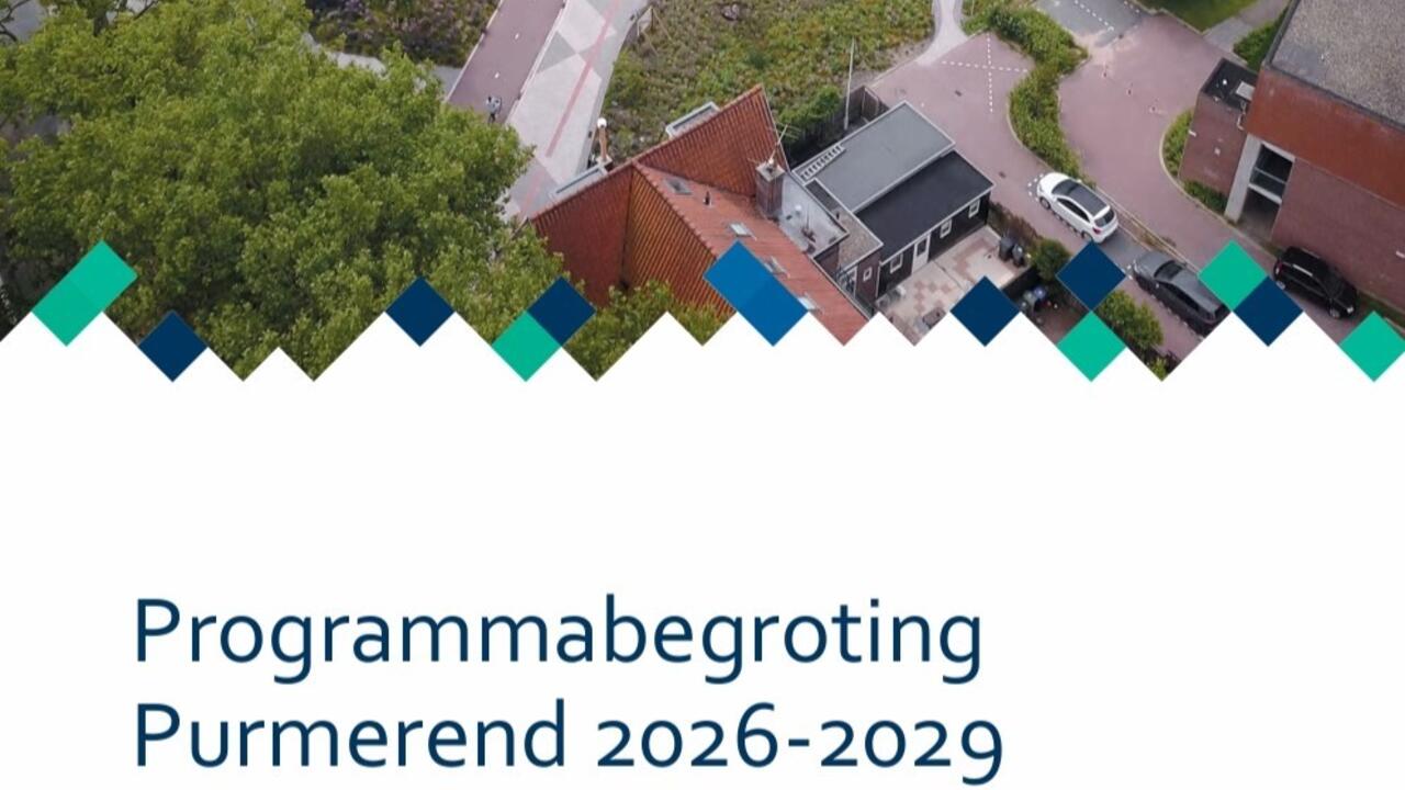 Deel voorblad Programmabegroting Purmerend 2026-2029