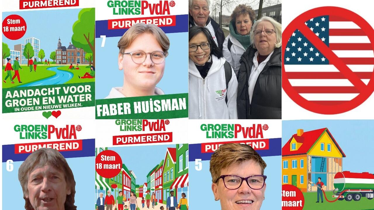 GroenLinks-PvdA Purmerend op Instagram, openingspagina